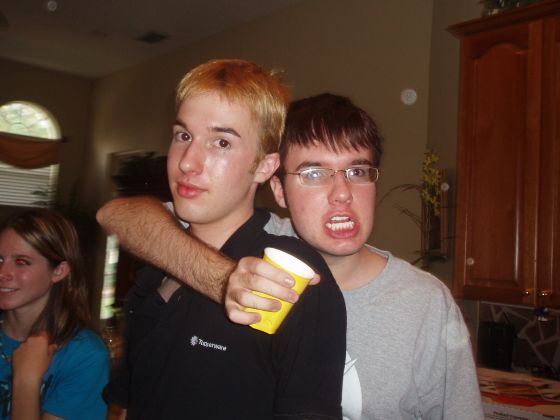 Brothers
Daniel when he was blond, Adrian when he was insane
