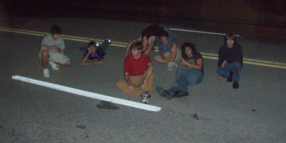 Friendly road kill
A bunch of my friends lieing in the street on Alafaya Woods Blvd at like, 1 in the morning

