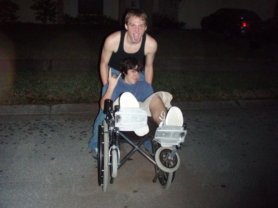 Mac and James wheelchair
