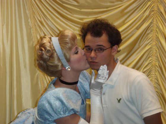 Cinderella kiss
Stevie's third kiss of the day; Cinderella was making a lot of trouble with me wanting to do the same
