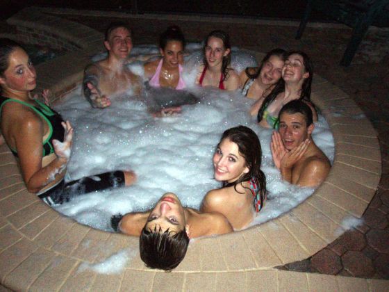 Hot tub fun
