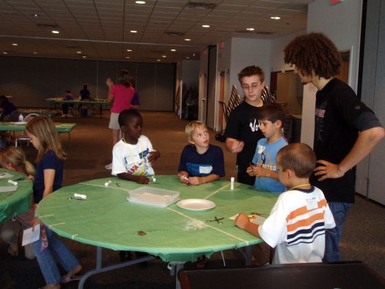 Jayce crafts
Jayce with our 2006 VBS group at crafts
