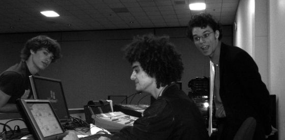 Screwing with computers
Jayce, Stevie, and I messing around with the soundboard equipment
