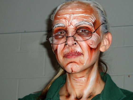 Grannie Aubrey
Aubrey after her makeup job by Tim Wolf
