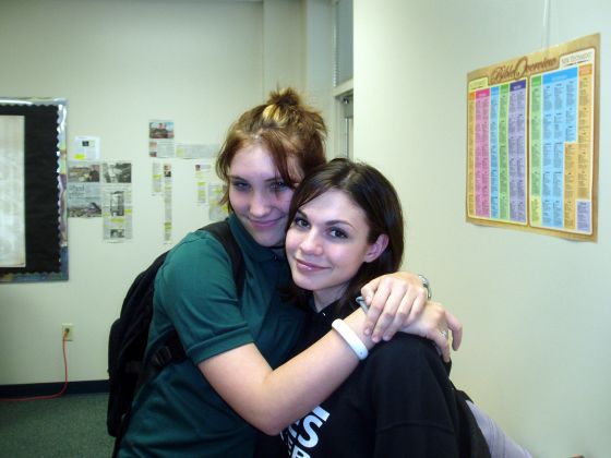 Missy and Rachel
Missy and Rachel after drama class in Mr. Surkamer's old room
