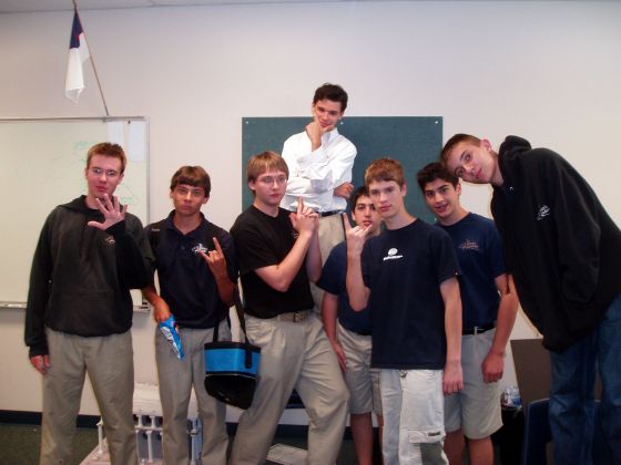 The Crew 2005
I had to coax them all into Hackett's room, but it was worth it; this is a picture of me and most of my closest friends on one of the last days of school
