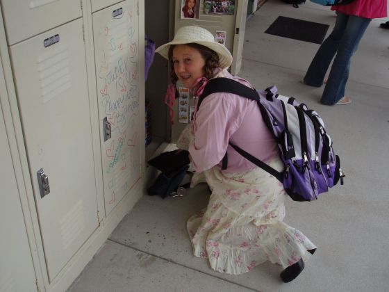 Little Bo Peep
Brittany P dressed up for character day during spirit week
