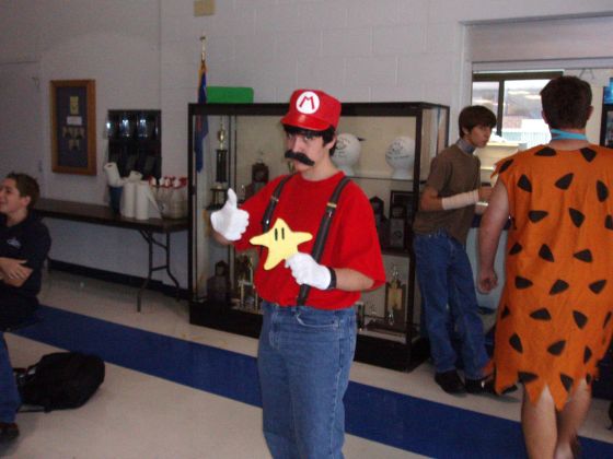 James as Mario
James dressed up as Mario complete with a super star for Character Day during spirit week
