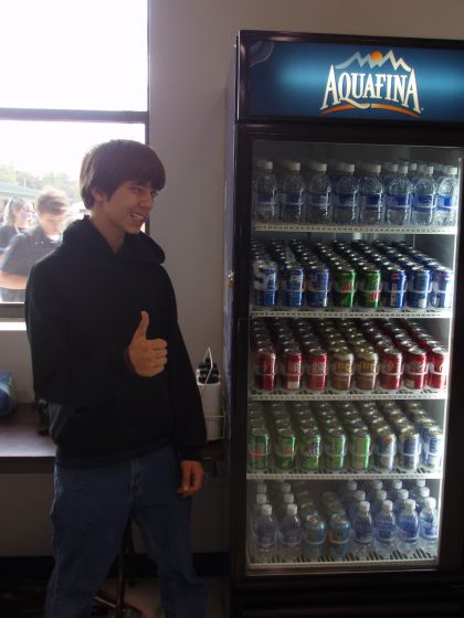 Soda
This is from back when we actually had soda at TMA; Nathan's doing that nerdy face pose that I always used to do
