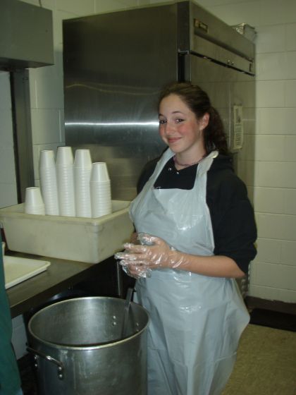 Rebekah serving
Rebekah serving food for the homeless at Daily Bread
