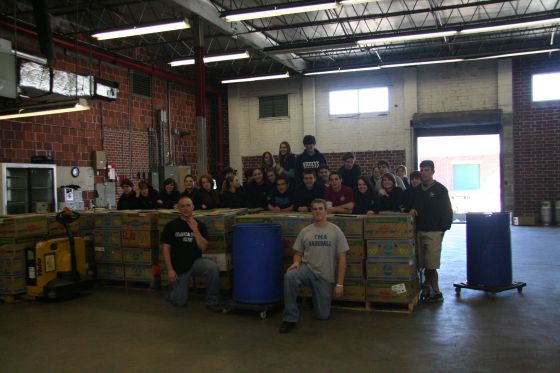 The happy workers
A group shot of the volunteers at the Second Harvest Food Bank
