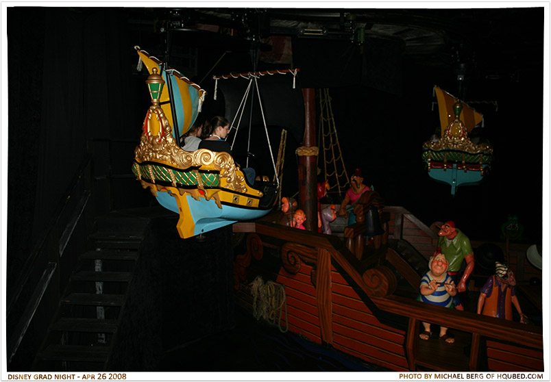 Peter Pan's ride 4
Lynn and Rebekah eyeing the pirate ship on the Peter Pan ride
