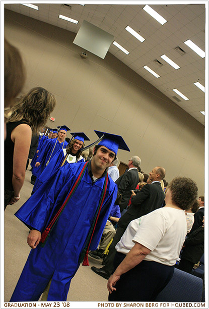 Joey walking
Joey walking during the class of 2008's graduation processional
