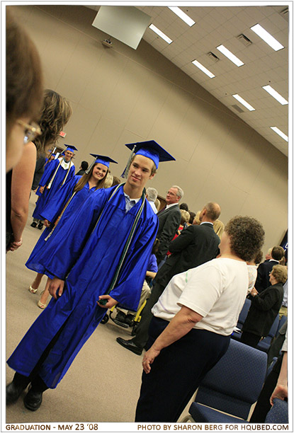 Michael walking
Michael walking during the class of 2008's graduation processional
