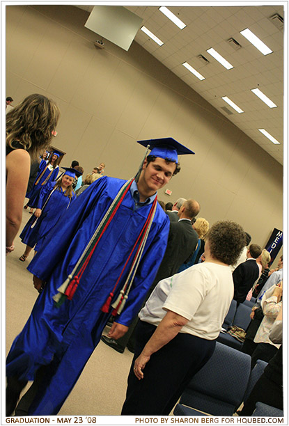 Chris walking
Chris walking during the class of 2008's graduation processional
