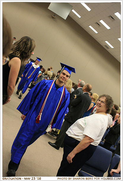 Tom walking
Tom walking during the class of 2008's graduation processional
