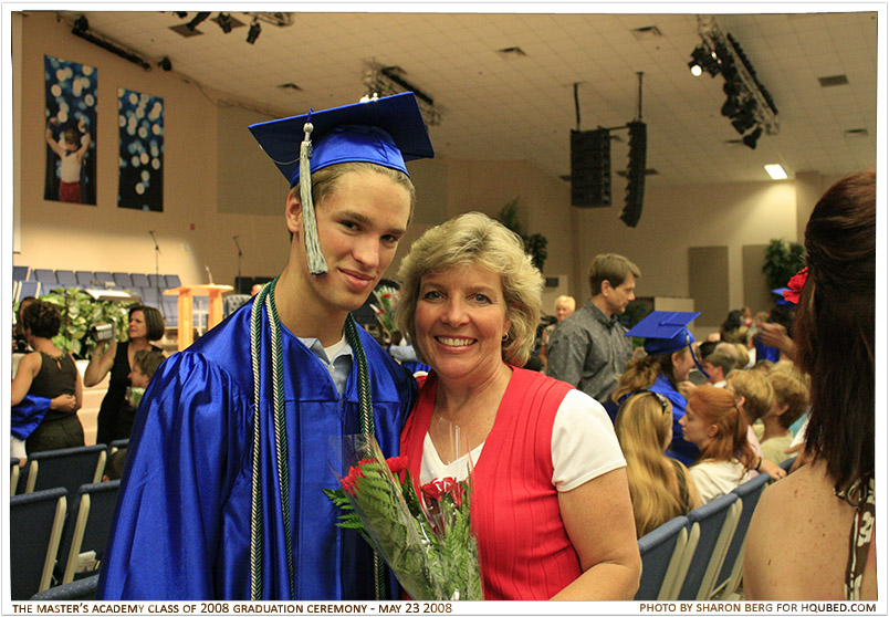 Rose Gifting with Mrs. Laustsen
Mrs. Laustsen and I during the rose gifting part of the graduation ceremony

