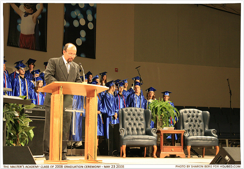 What we've been waiting for
Mr. Adams invites our class to come and get our diplomas
