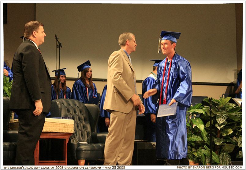 Braden's diploma
Braden getting his diploma from Dr. Harris
