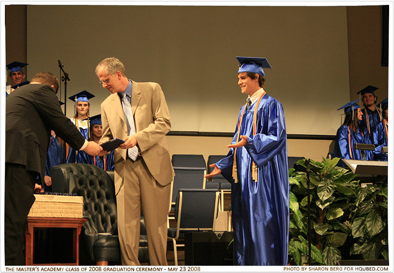 Evan can't graduate
When Evan first walked up to get his diploma and shake Dr. Harris' hand, Mr. Batts was still searching for his certificate- he ended up waiting while the whole crowd laughed
