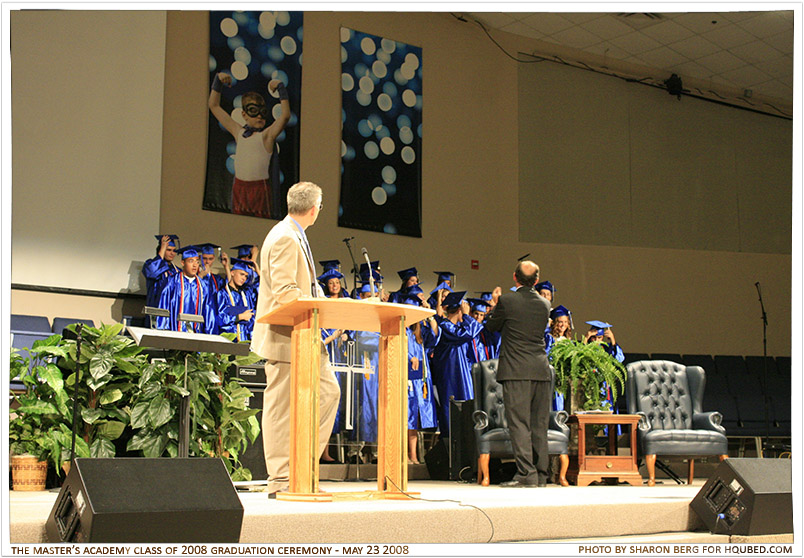 The last few words
Dr. Harris and Mr. Adams finishing up the ceremony
