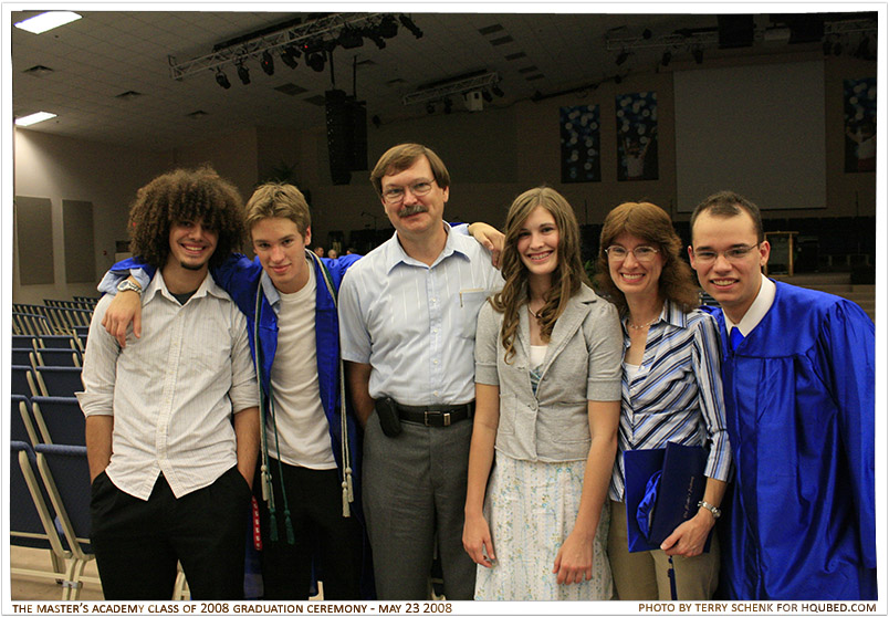 My full family
Jayce, myself, my dad, my sister, my mom, and Stevie after the graduation ceremony
