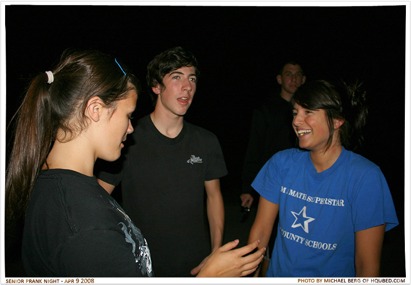 Planning
Courtney, Dave, and Ashlyn talking about what rest of the night would be like
