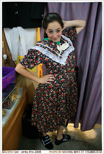 Aunt Rebekah
Rebekah trying on the "hideous old lady dresses" at the Greater Orlando Food Bank
