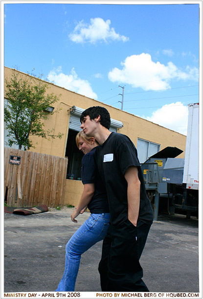 Hard to walk
Anthony running into Michelle on the way back to the Greater Orlando Food Bank
