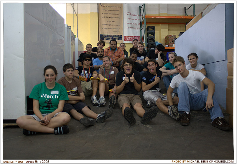 Food Bank Group Shot
Almost the entire group at the Greater Orlando Food Bank
