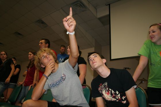 Charlie and Dave
Charlie and Dave pose for a shot at retreat on the Student Government stage
