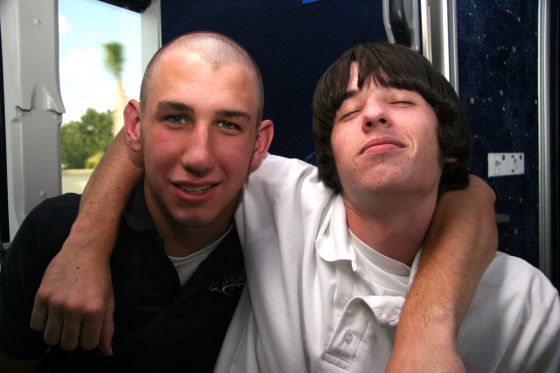 Eric and Matt bus
Eric and Matt on the busride to retreat
