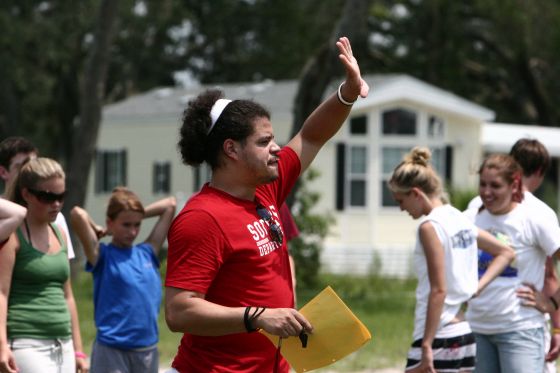 Reffing
Mr. Petrosky reffing a game at retreat
