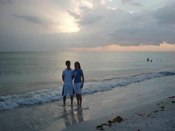 Michael and Brittany at the beach
