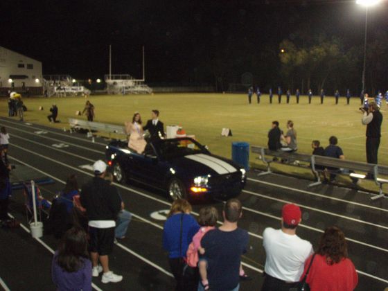 Michael and Brittany mustang
Brittany and I driving past on the track in or Mustang
