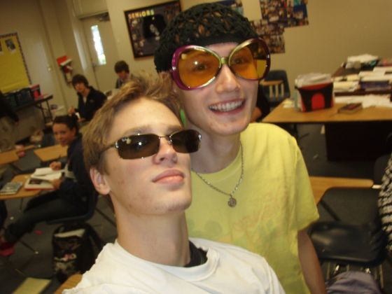 Michael and Sean crazy
Michael and Sean in Mrs. Boyd's government class on Wild and Crazy day during spirit week
