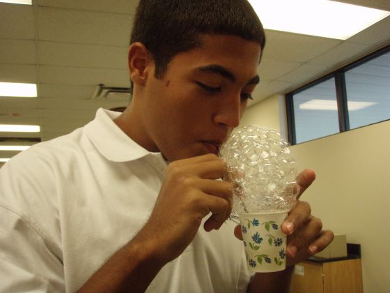 Oscar bubbles
Oscar blowing bubbles during Chemistry class
