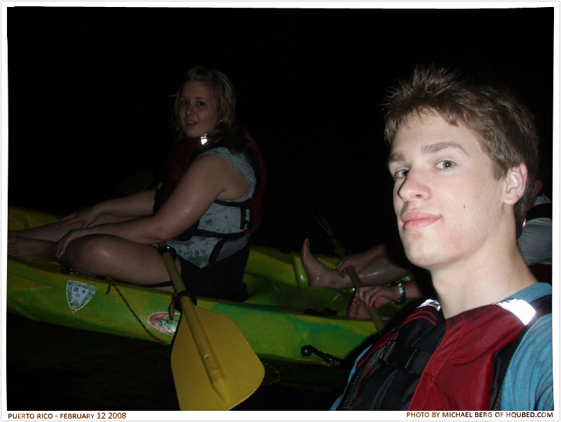 Michael and Emily kayaking
