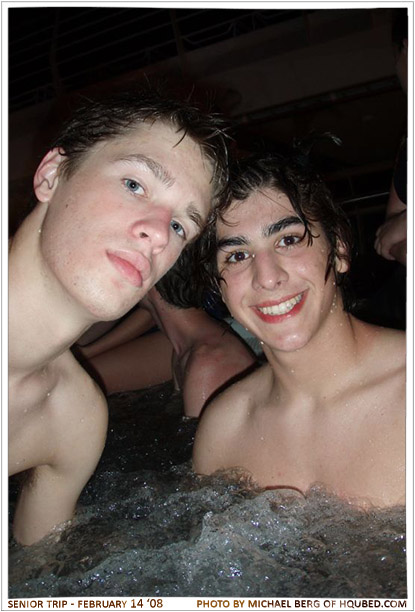 Michael and Jon hot tub
