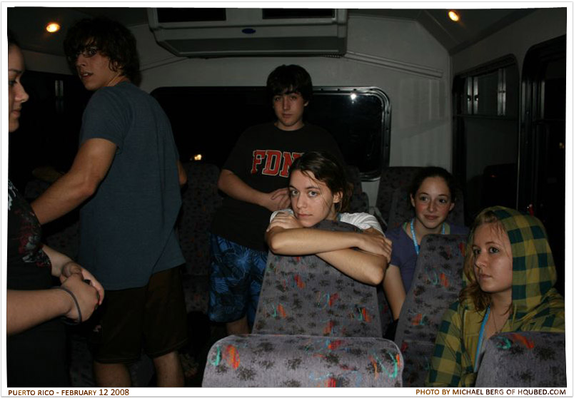 Busriding at 6
Alex, Jon, James, Lynn, Rebekah, and Emily on our way to the biolumescent bay
