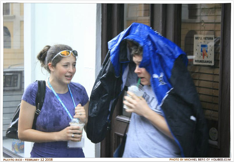 Rainstorm! 3
Rebekah and Matt trying to stay dry
