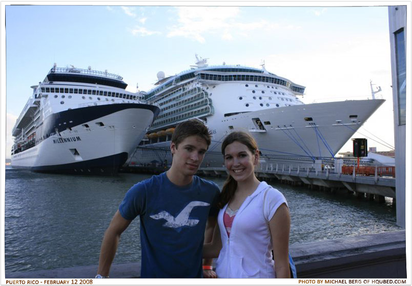 Michael and Brittany ships
Brittany and I in front of the Freedom of the Seas and then some other, lamer, ship
