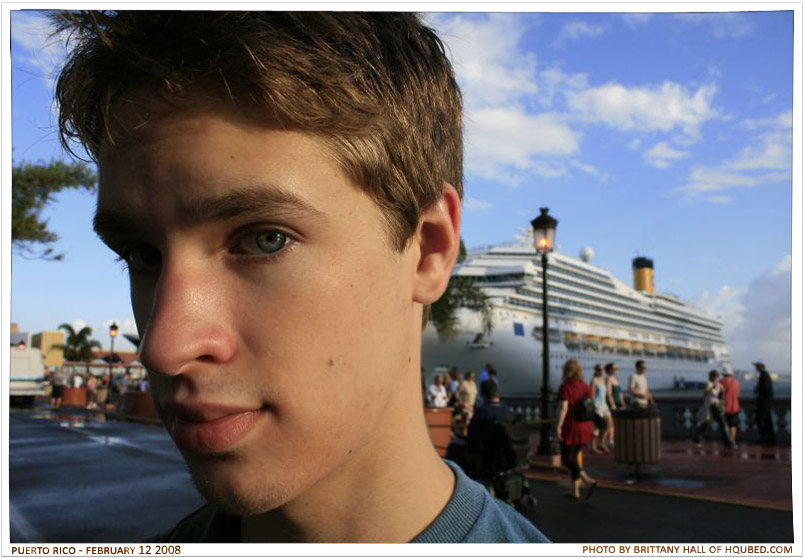 Ships grow out of my skull
Brittany took this one of me with the cruise ship behind me

