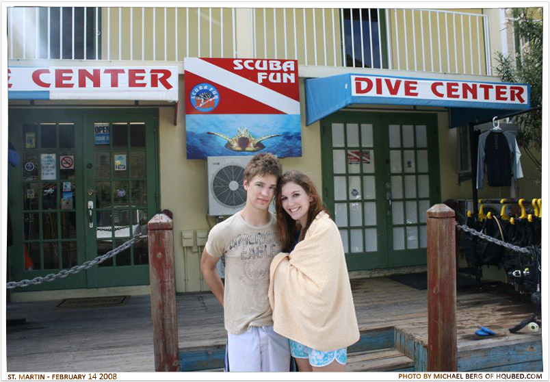 After diving
Brittany and I after diving off at St. Martin; check out my hair haha
