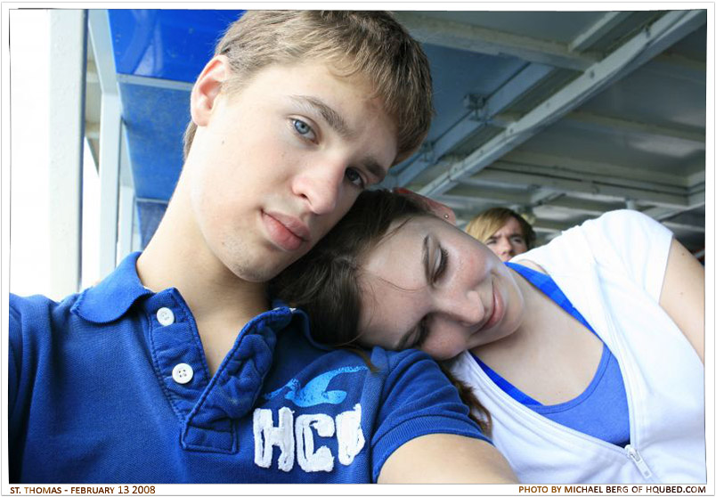 Bargers
Brittany and I on the barge heading to the beach
