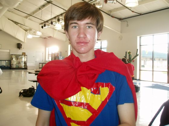 Superandy
Andy Maxey dressed up as superman for character day
