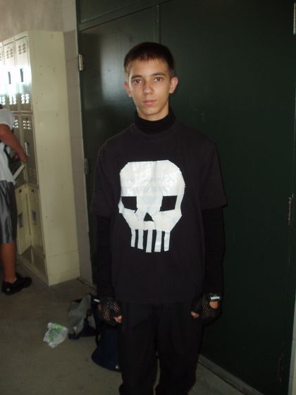 Nathan the Punisher
Nathan dressed up as the punisher for character day
