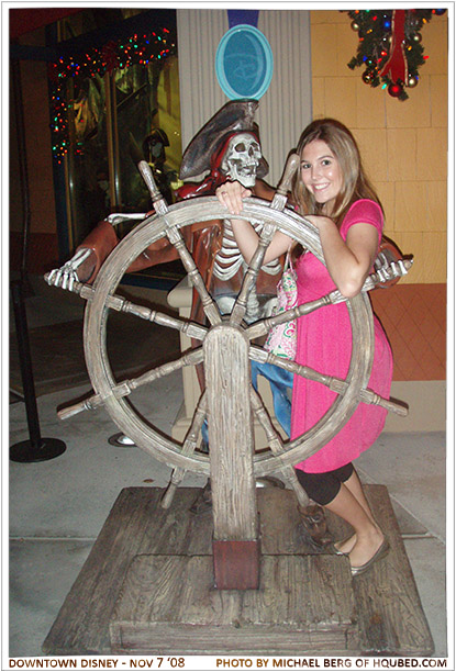 Brittany pirating the ship
Brittany running the pirate wheel at Downtown Disney after the Anberlin concert
