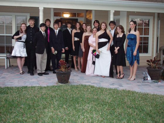 Pre-Masquarade
Amanda and Mac, James, Colbey, Nathan, Jayce, Me and Brittany, Lynn, Ally, Braden, Brittany P, Missy, Stevie, Destiny and Rebekah in front of Braden's house before leaving in a limo for prom
