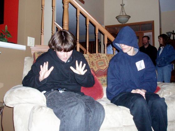 Braden and Anthony
Braden and Anthony waiting for Braden's cell phone to light up
